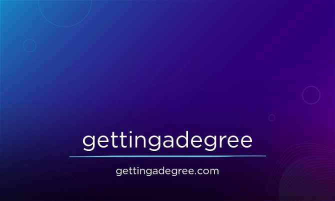 GettingADegree.com